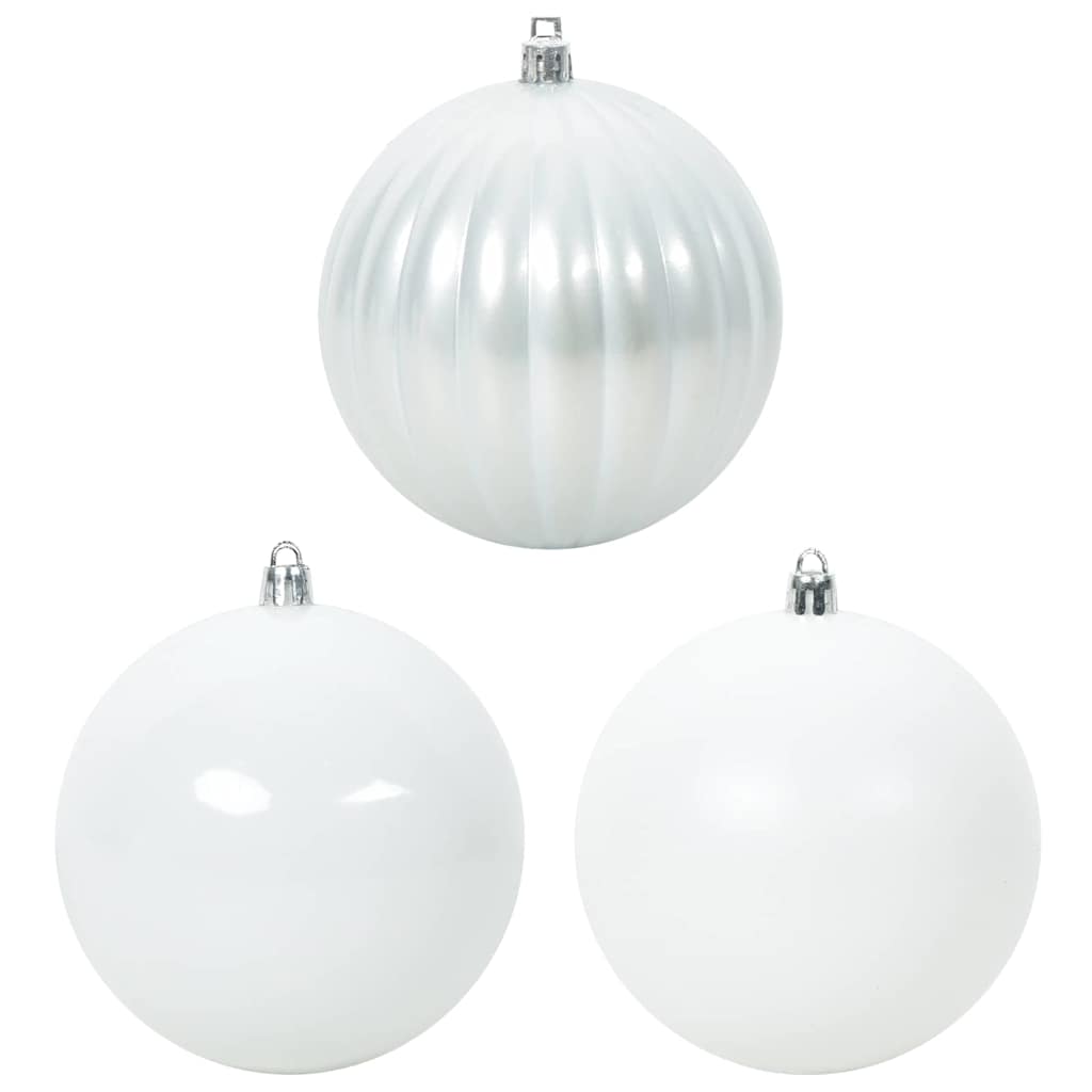 Christmas Bauble Set 3 pcs White